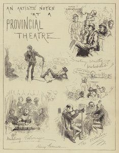 Aantekeningen van een kunstenaar in een provinciaal theater door Harry Furniss
